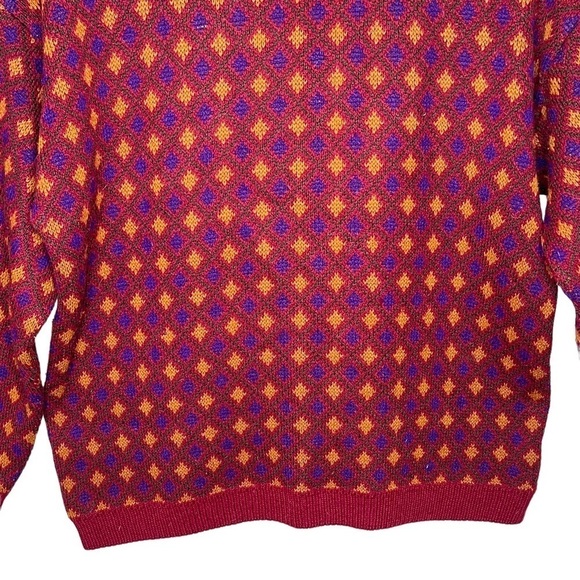 VTG Stefanel Camping Crew Neck Sweater Wool Size XL Outdoors Gopcore Fishing - Picture 8 of 14